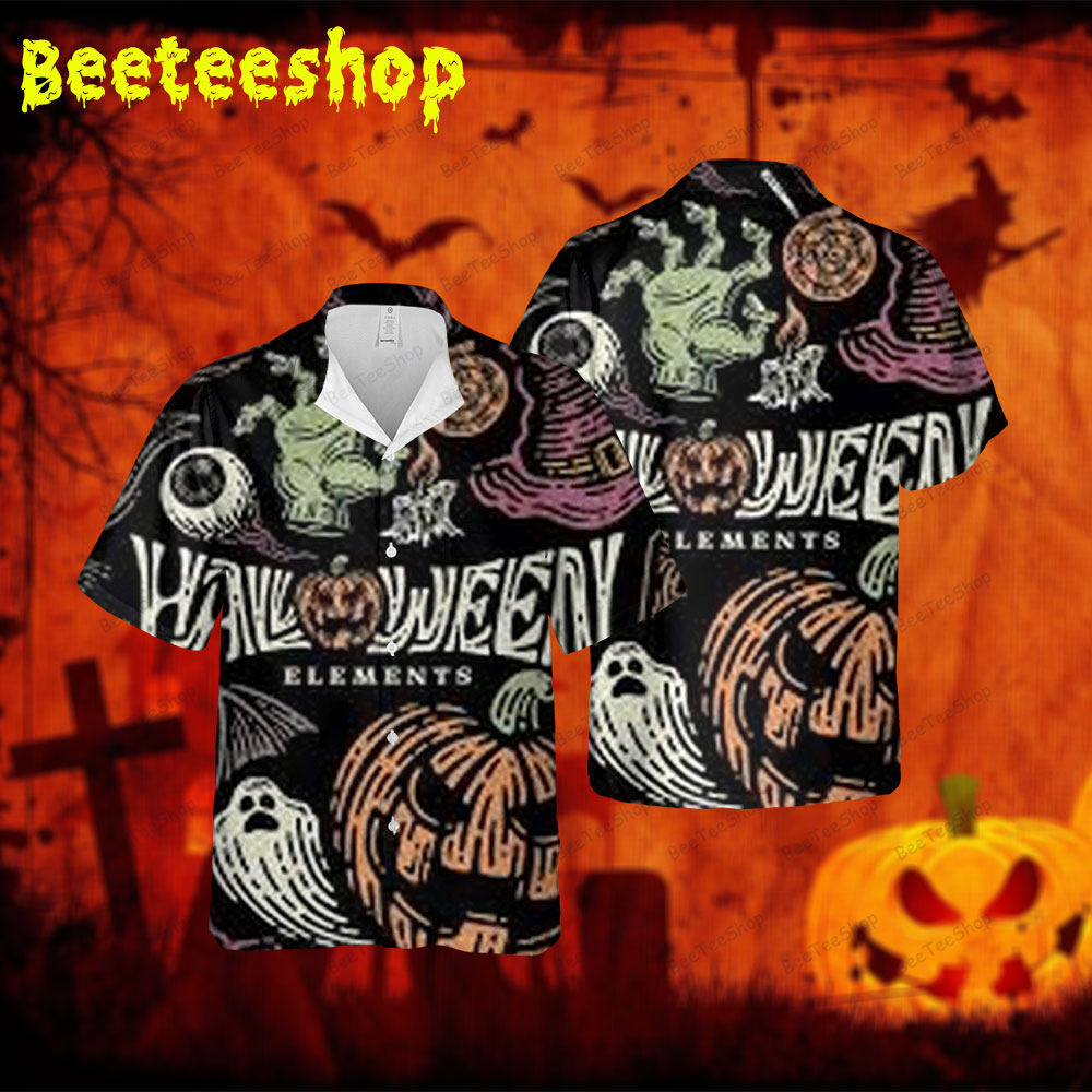 Pumpkins Halloween 070 Spread Collar Hawaii Shirt