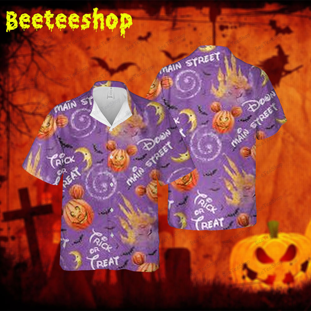 Pumpkins Halloween 104 Spread Collar Hawaii Shirt