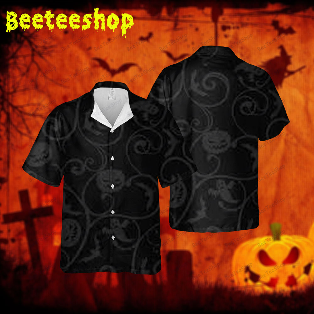 Pumpkins Halloween 114 Spread Collar Hawaii Shirt