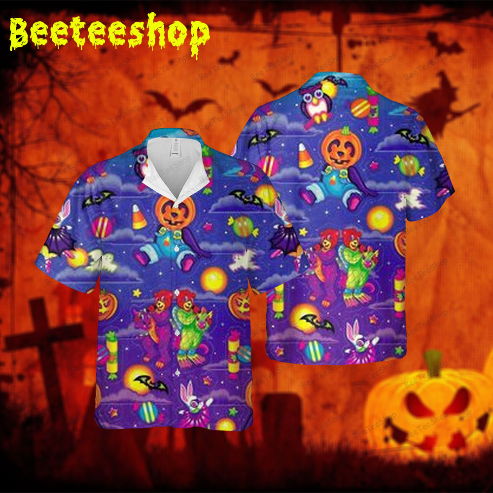 Pumpkins Halloween 3 Spread Collar Hawaii Shirt