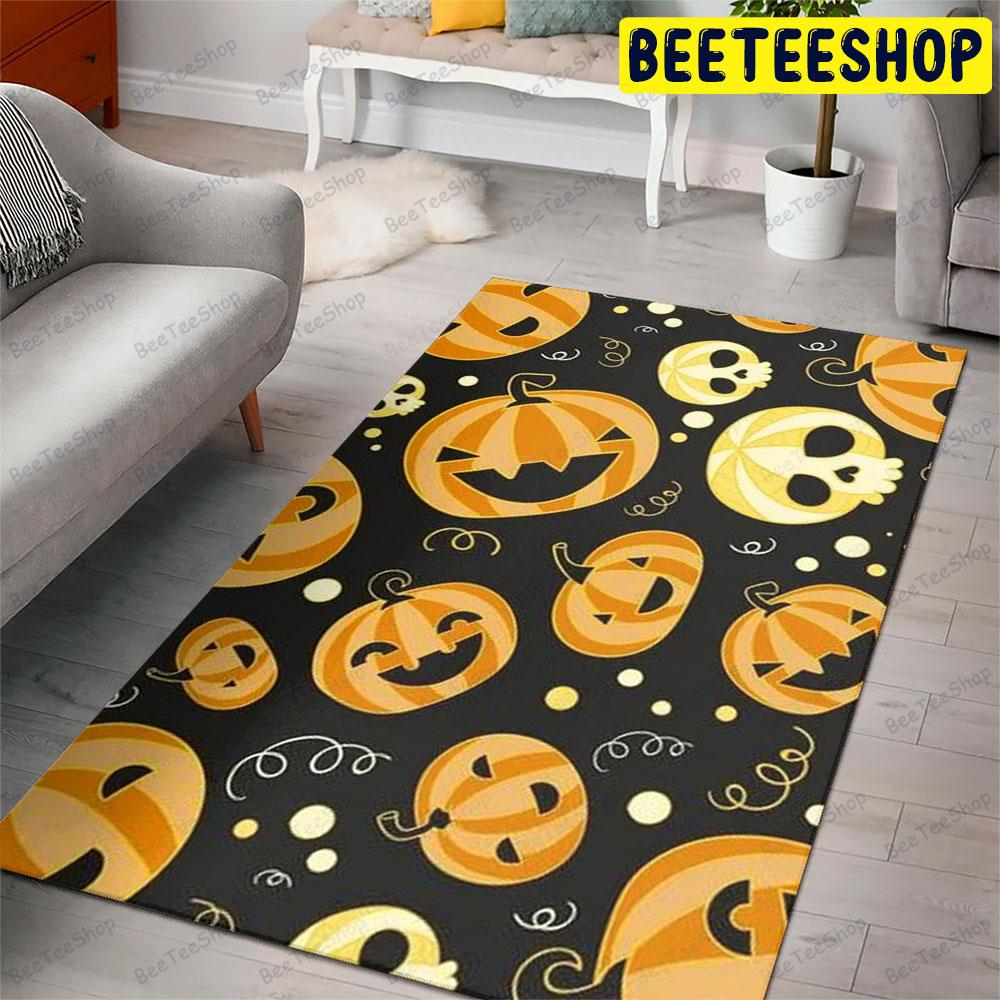 Pumpkins Halloween Pattern 027 Beeteeshop Rug Rectangle