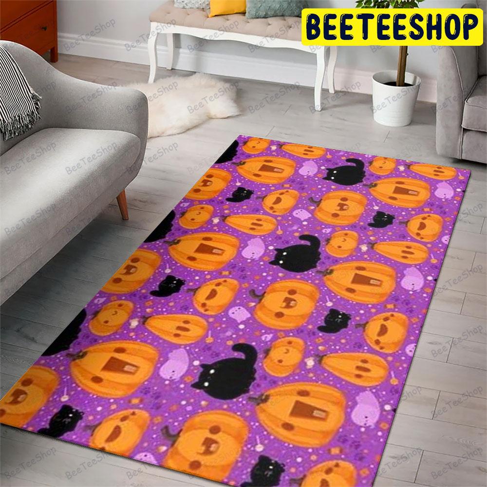 Pumpkins Halloween Pattern 034 Beeteeshop Rug Rectangle