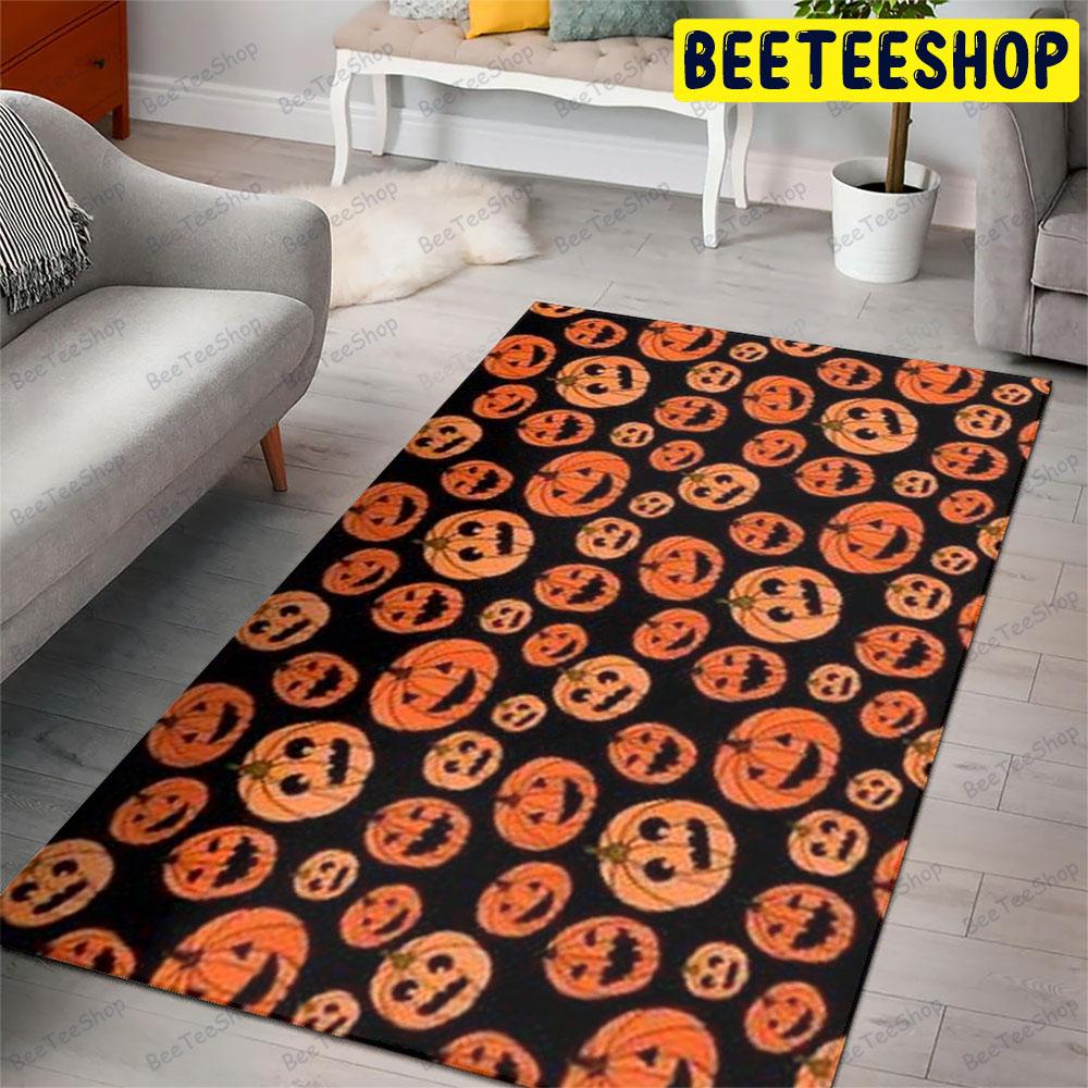 Pumpkins Halloween Pattern 057 Beeteeshop Rug Rectangle