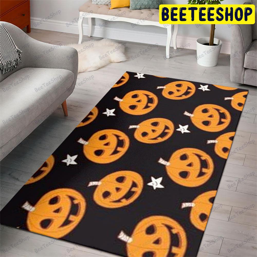 Pumpkins Halloween Pattern 065 Beeteeshop Rug Rectangle