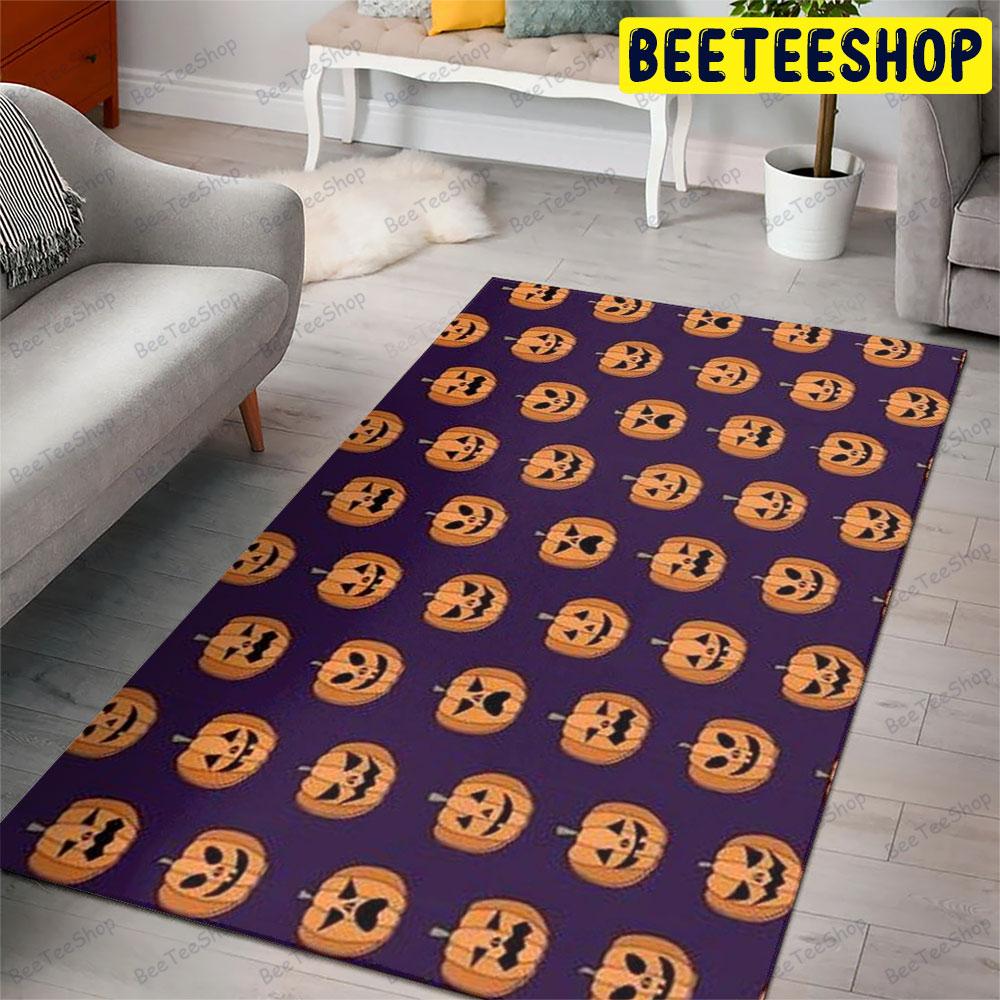 Pumpkins Halloween Pattern 068 Beeteeshop Rug Rectangle