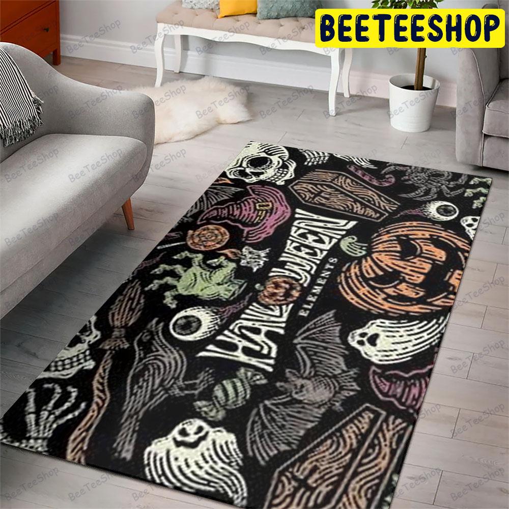 Pumpkins Halloween Pattern 070 Beeteeshop Rug Rectangle