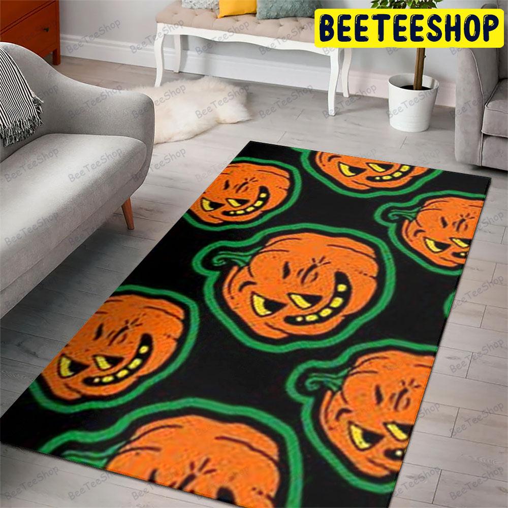 Pumpkins Halloween Pattern 08 Beeteeshop Rug Rectangle