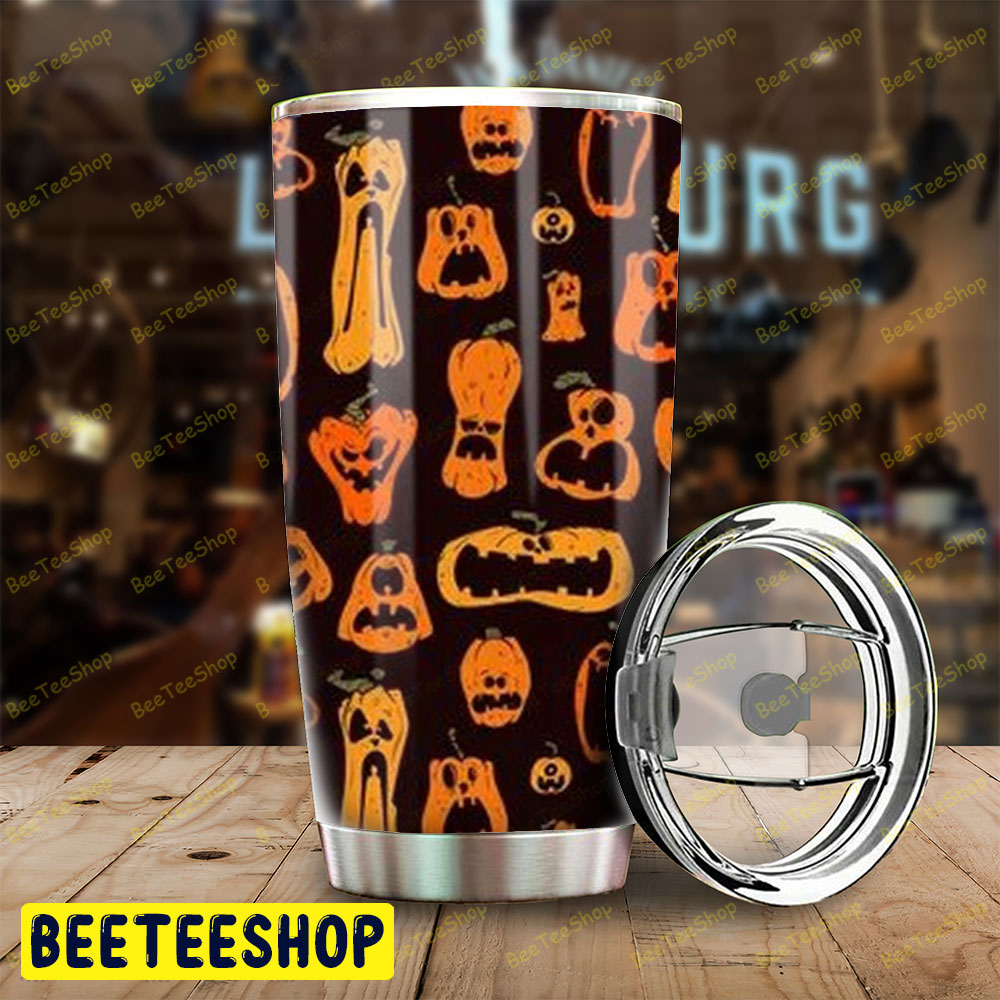 Pumpkins Halloween Pattern 082 Tumbler