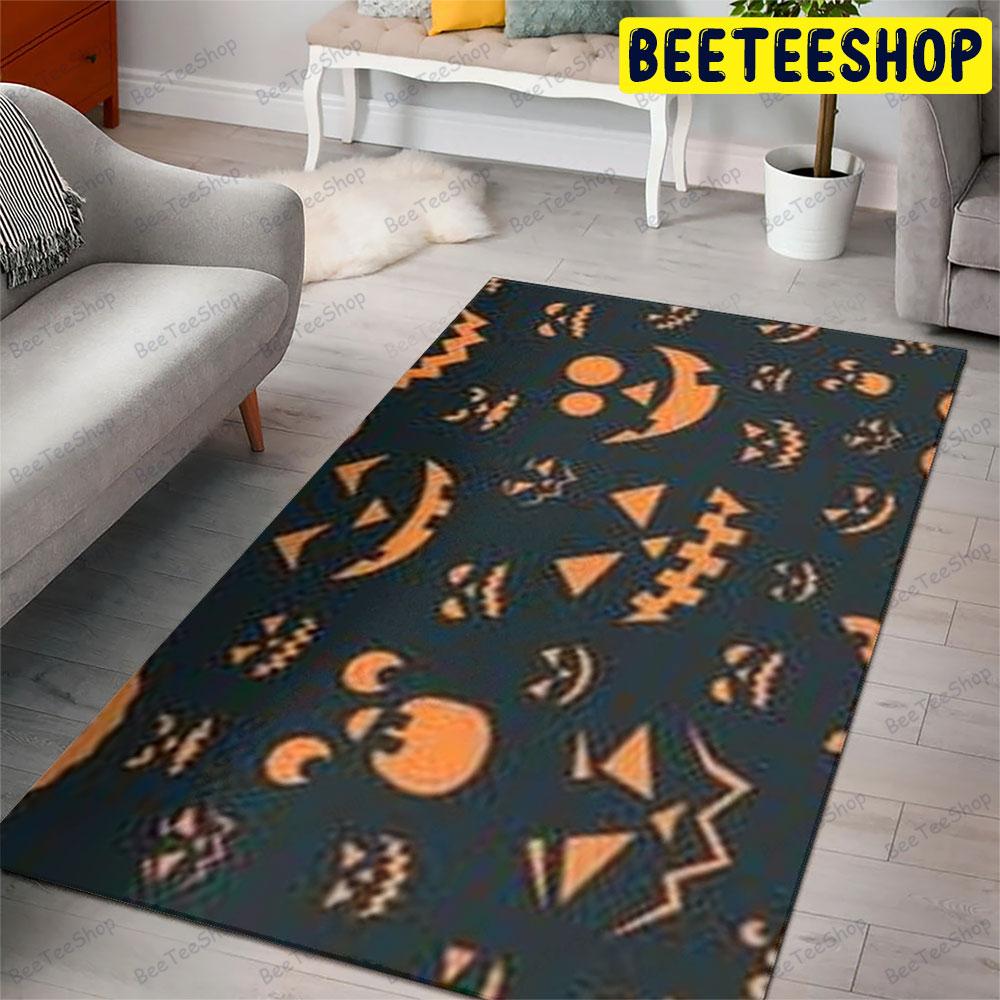 Pumpkins Halloween Pattern 093 Beeteeshop Rug Rectangle