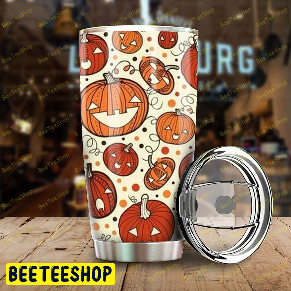 Pumpkins Halloween Pattern 101 Tumbler