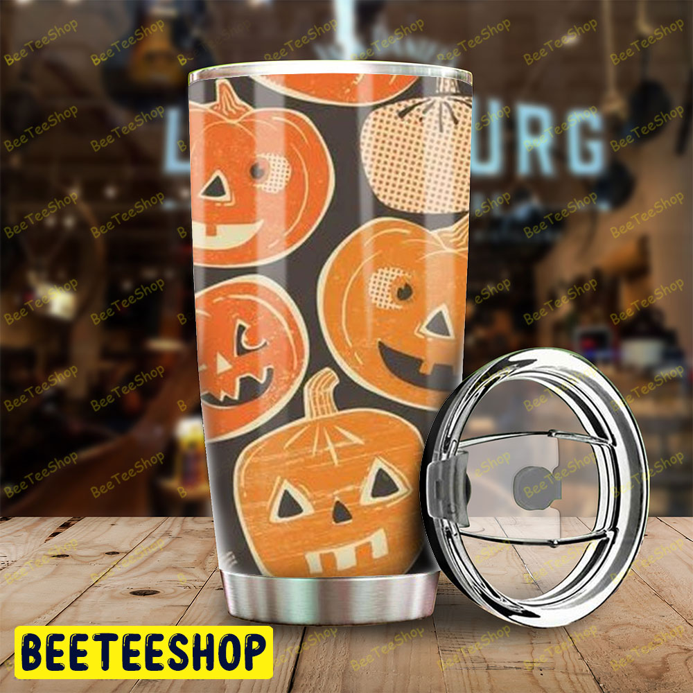 Pumpkins Halloween Pattern 107 Tumbler