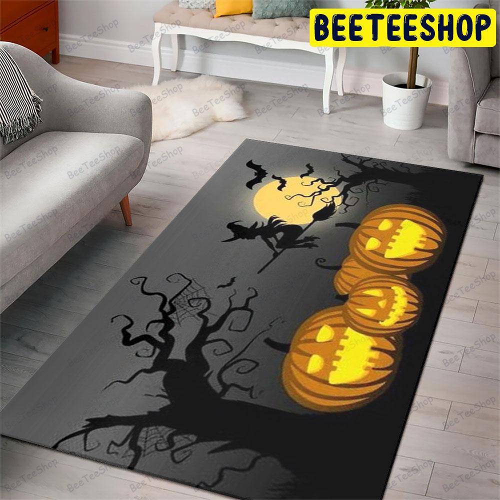 Pumpkins Halloween Pattern 131 Beeteeshop Rug Rectangle