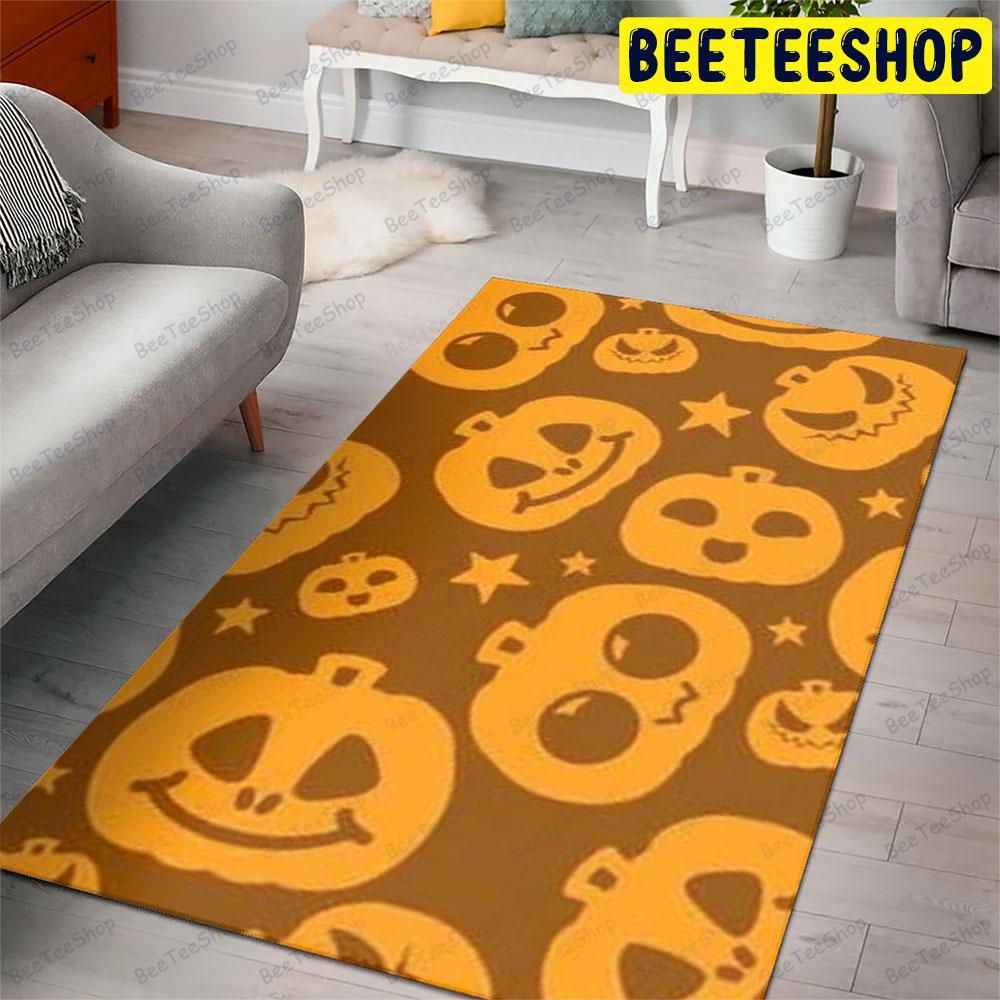 Pumpkins Halloween Pattern 167 Beeteeshop Rug Rectangle