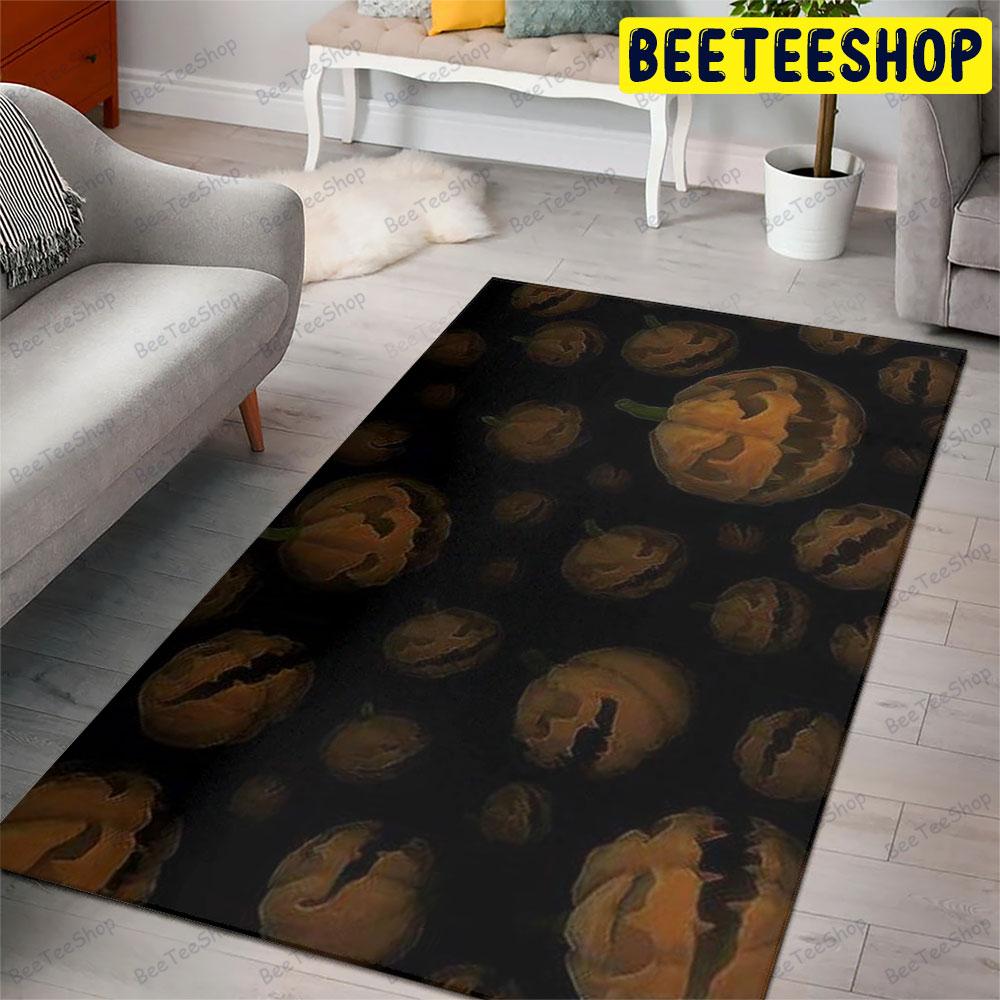 Pumpkins Halloween Pattern 189 Beeteeshop Rug Rectangle