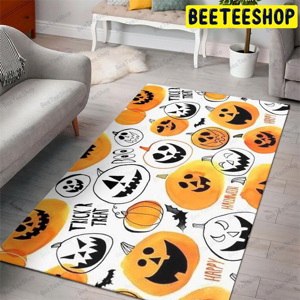 Pumpkins Halloween Pattern 204 Beeteeshop Rug Rectangle