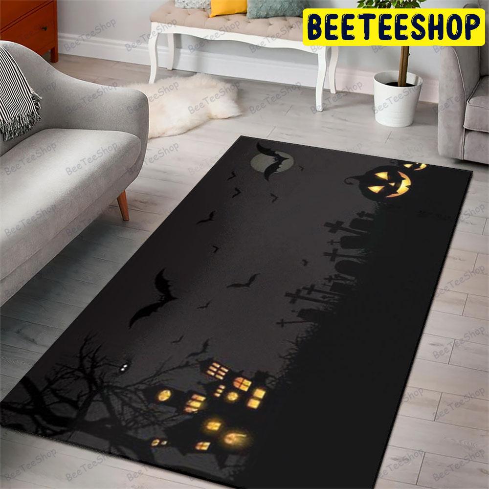 Pumpkins Halloween Pattern 211 Beeteeshop Rug Rectangle