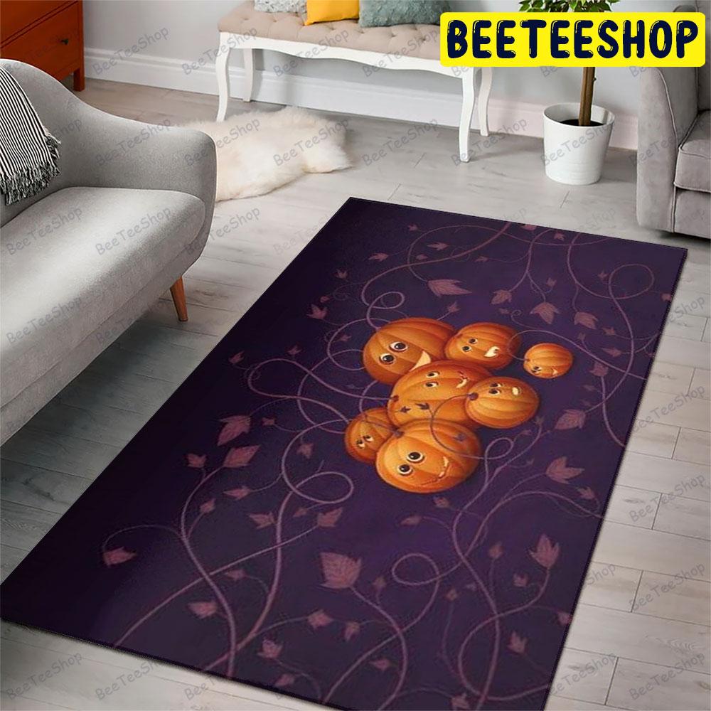 Pumpkins Halloween Pattern 228 Beeteeshop Rug Rectangle