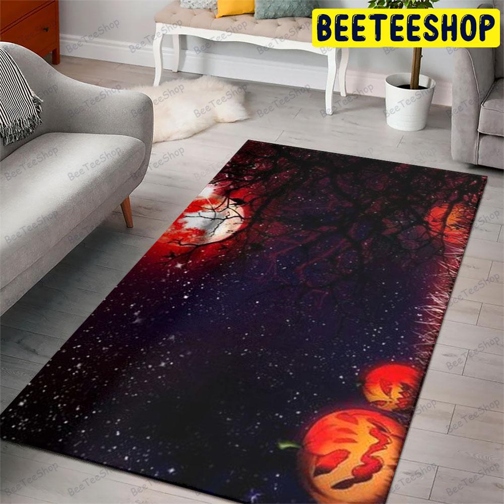 Pumpkins Halloween Pattern 238 Beeteeshop Rug Rectangle