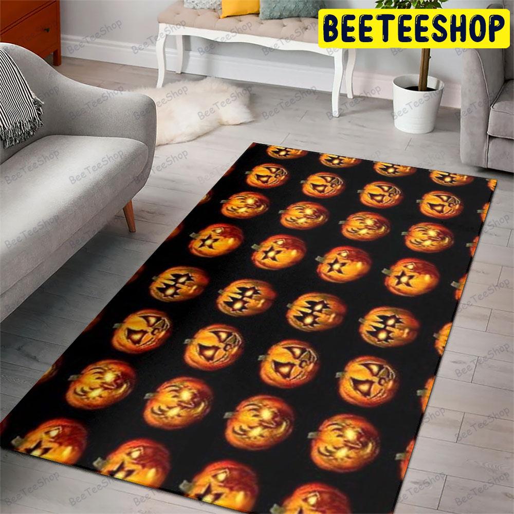 Pumpkins Halloween Pattern 267 Beeteeshop Rug Rectangle