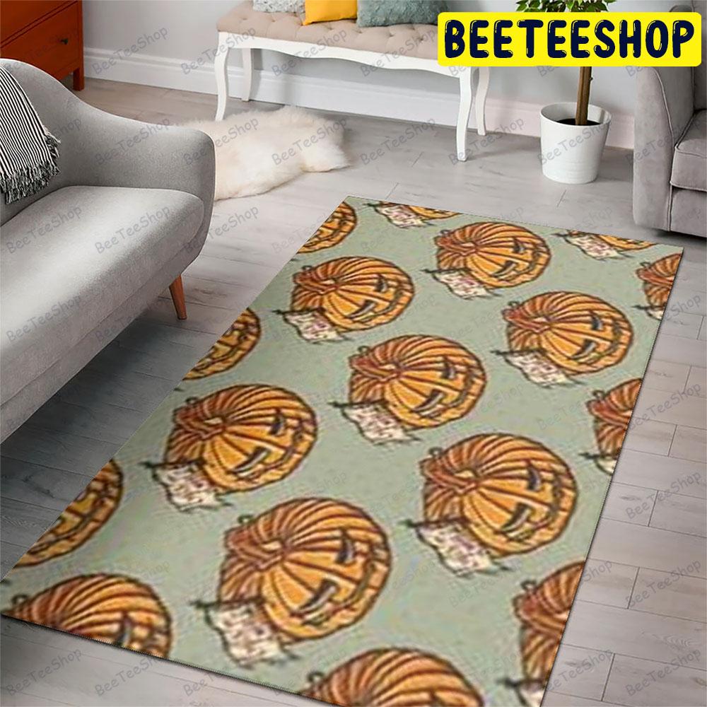 Pumpkins Halloween Pattern 318 Beeteeshop Rug Rectangle