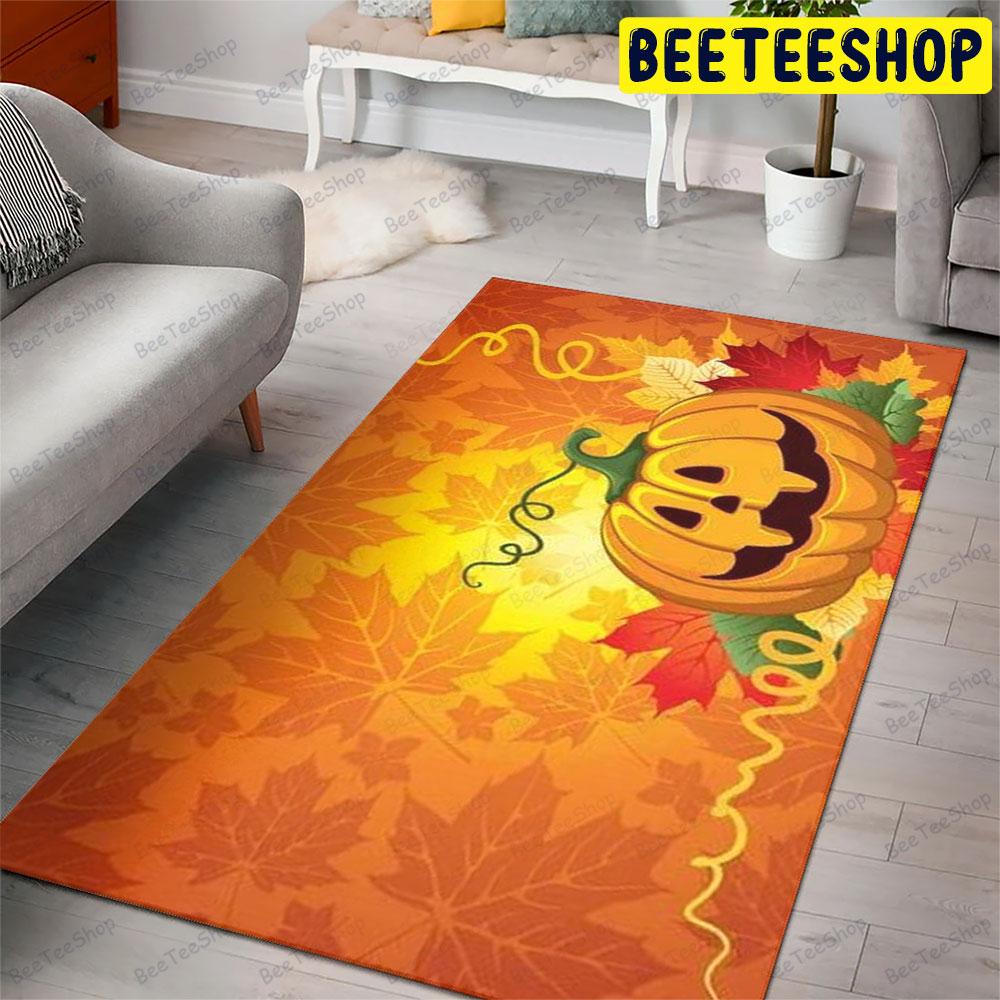 Pumpkins Halloween Pattern 331 Beeteeshop Rug Rectangle