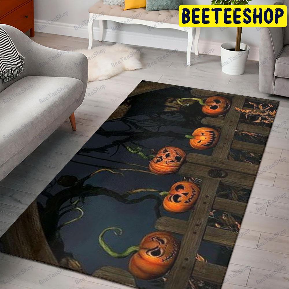 Pumpkins Halloween Pattern 343 Beeteeshop Rug Rectangle