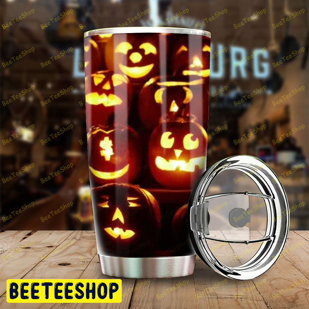 Pumpkins Halloween Pattern 367 Tumbler