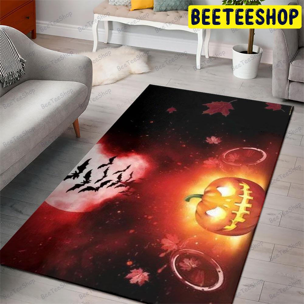 Pumpkins Halloween Pattern 386 Beeteeshop Rug Rectangle