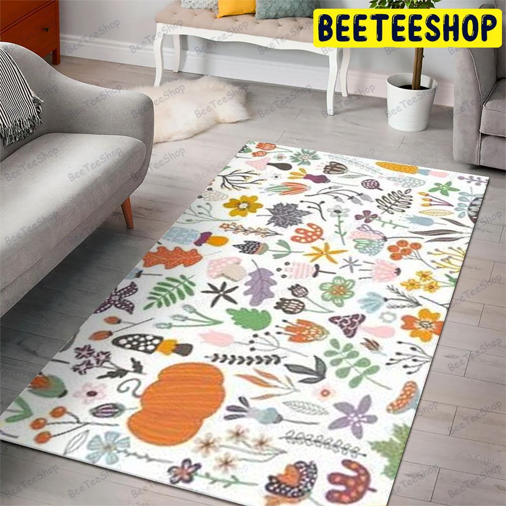 Pumpkins Halloween Pattern 398 Beeteeshop Rug Rectangle