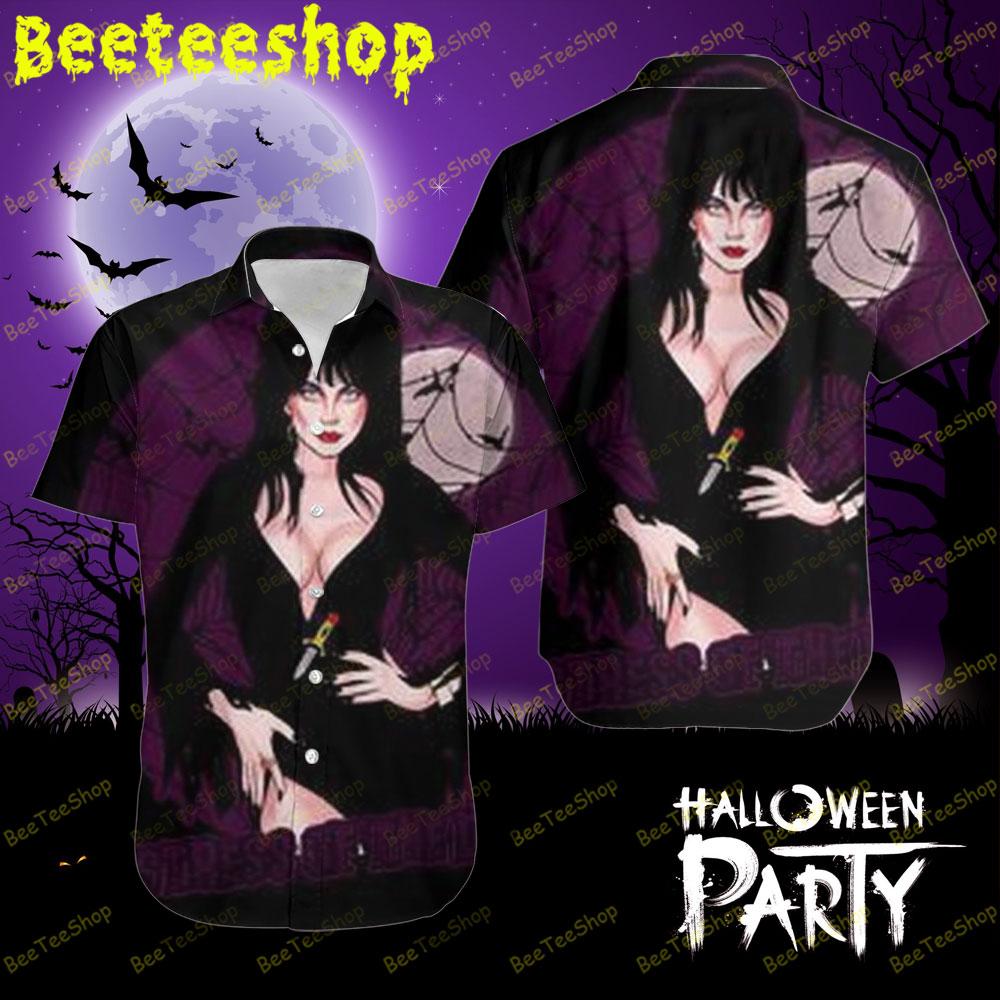 Purple Design Elvira Mistress Of The Dark Halloween Beeteeshop Hawaii Shirt