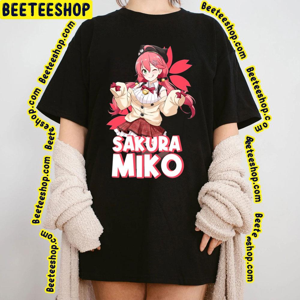 Red Art Hololive Sakura Miko Beeteeshop Trending Unisex T-Shirt