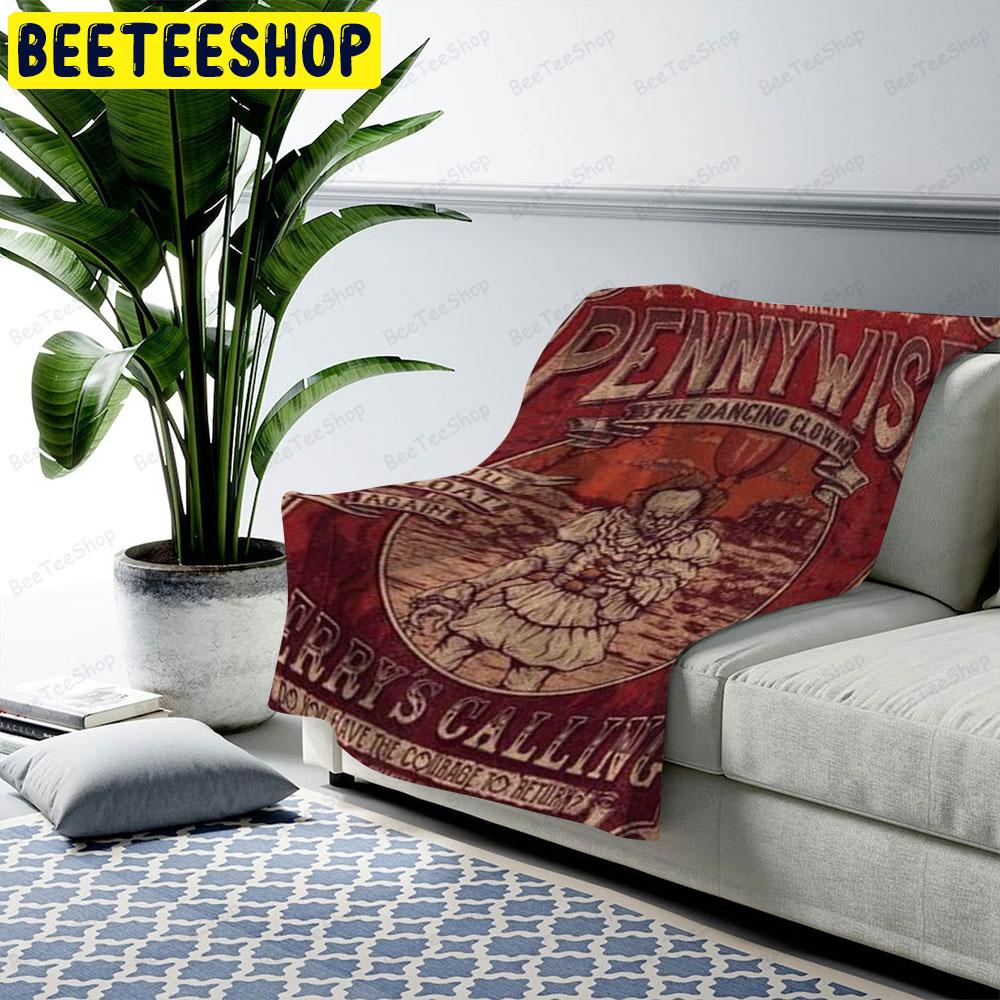 Red Art Penny Wise It Halloween Beeteeshop US Cozy Blanket