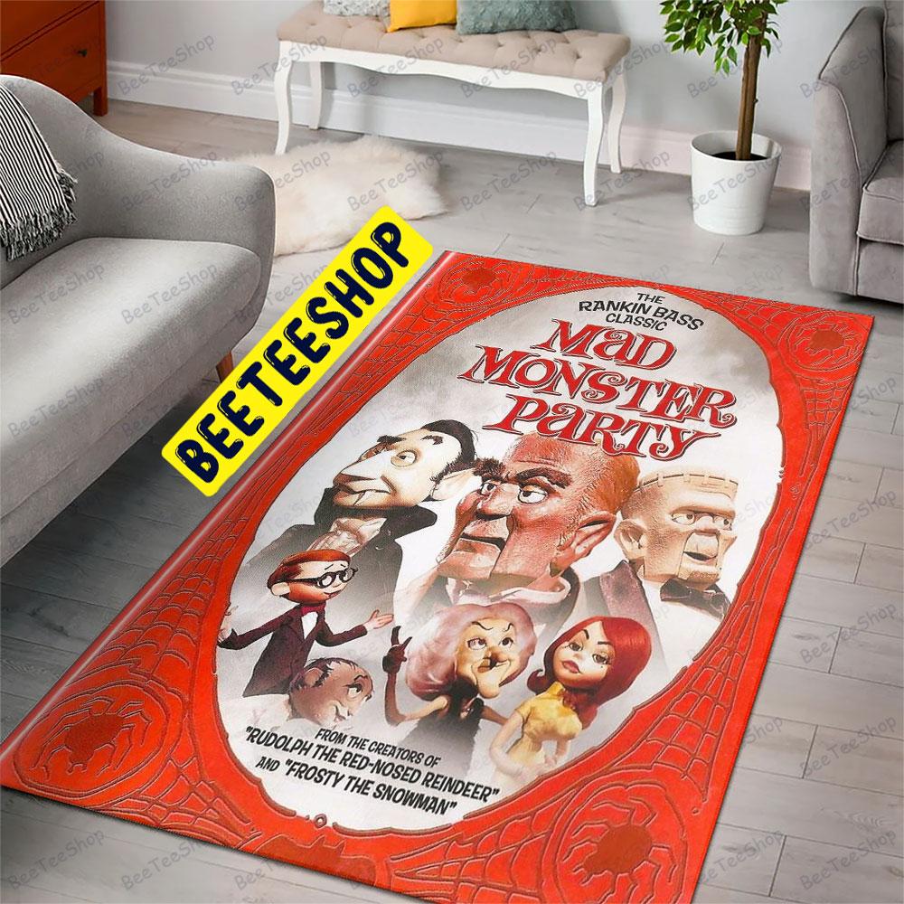 Red Book Mad Monster Party Halloween Beeteeshop Rug Rectangle