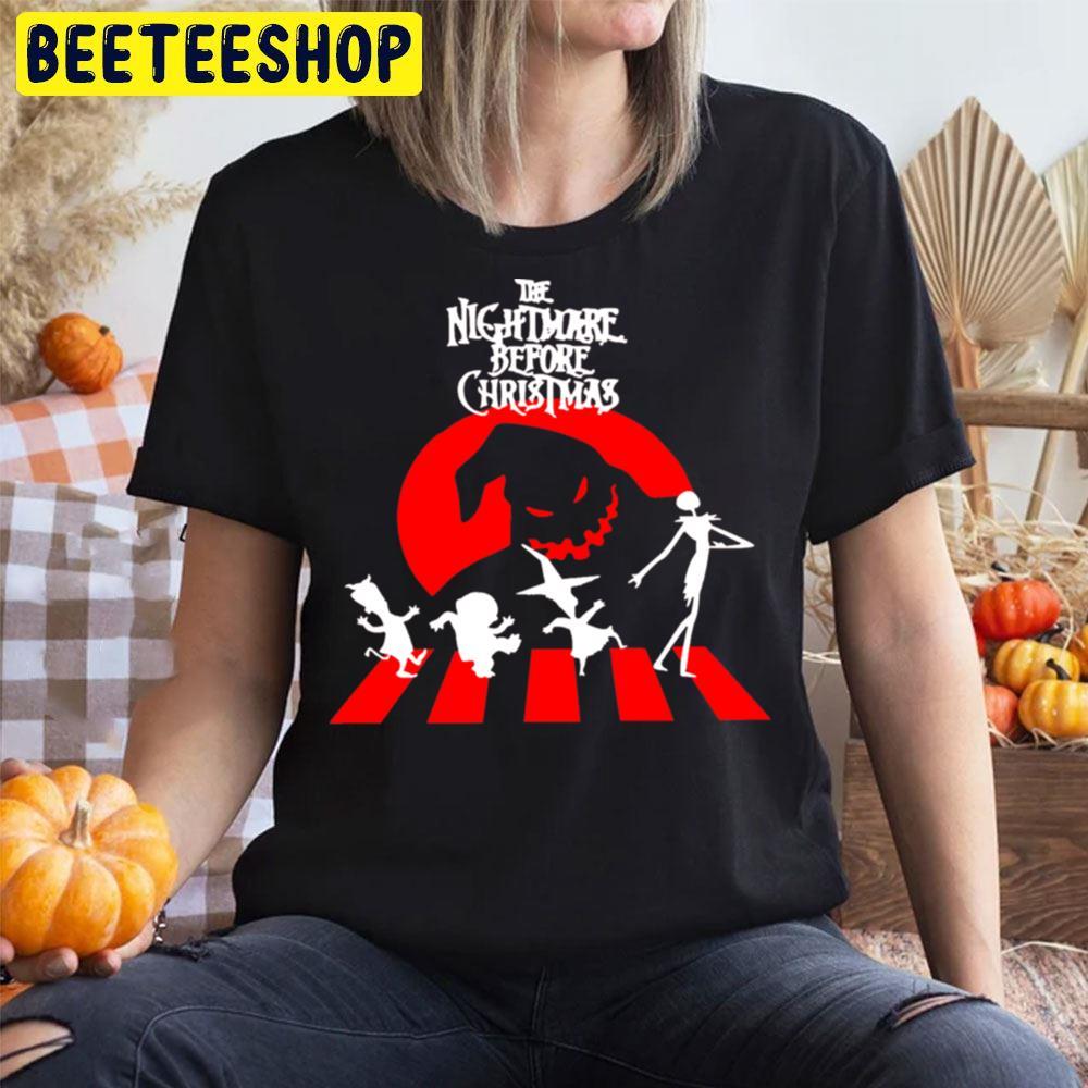 Red Crossing The Nightmare Before Christmas Happy Halloween Beeteeshop Trending Unisex T-Shirt