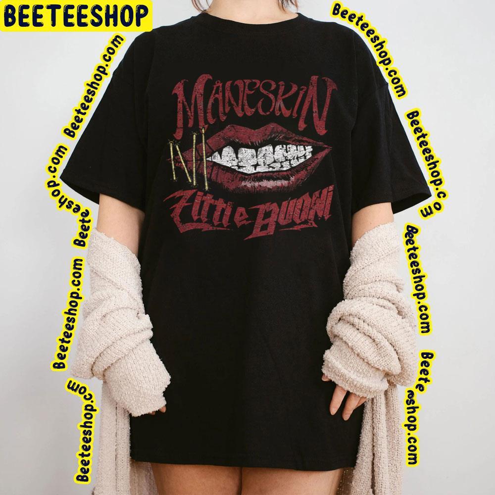 Red Lip Maneskin Beeteeshop Trending Unisex T-Shirt