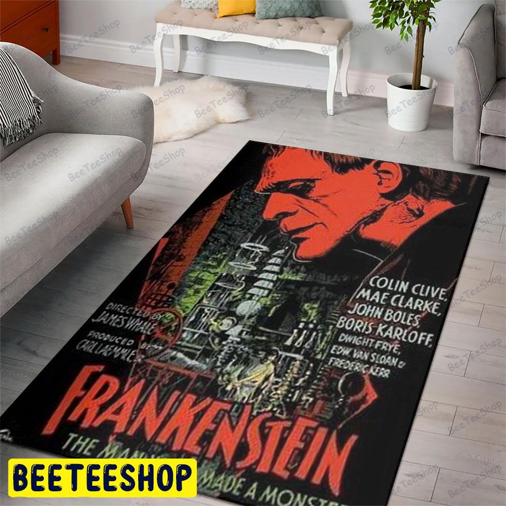 Red Monster Frankenstein Movie Halloween Beeteeshop Rug Rectangle