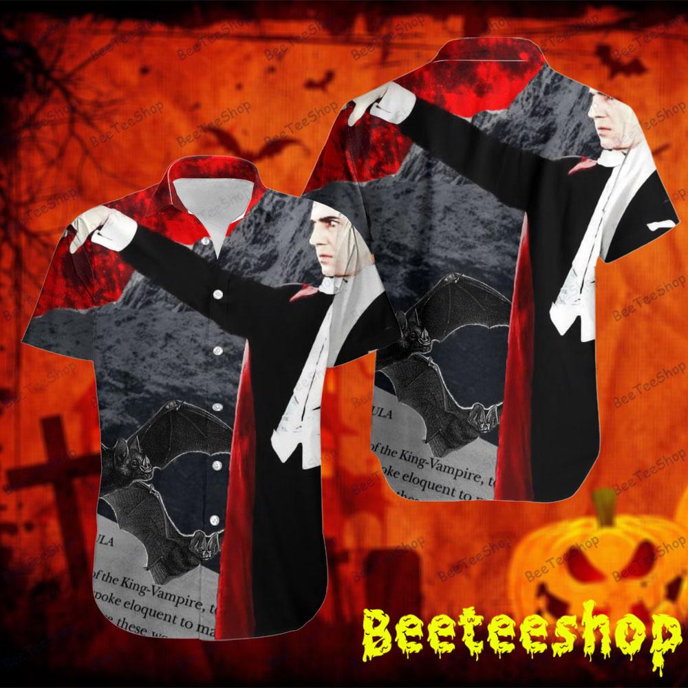 Red Moon Dracula Halloween Beeteeshop Hawaii Shirt