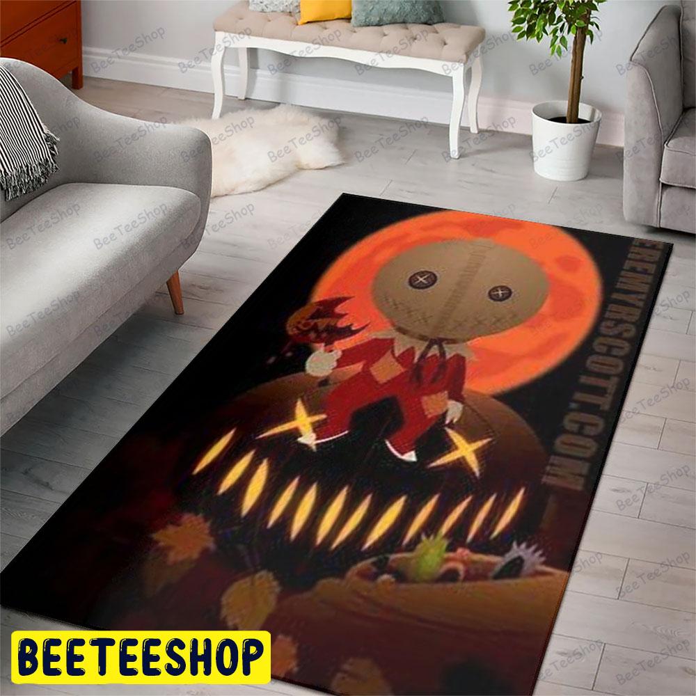 Red Moon Trick ‘R Treat Halloween Beeteeshop Rug Rectangle