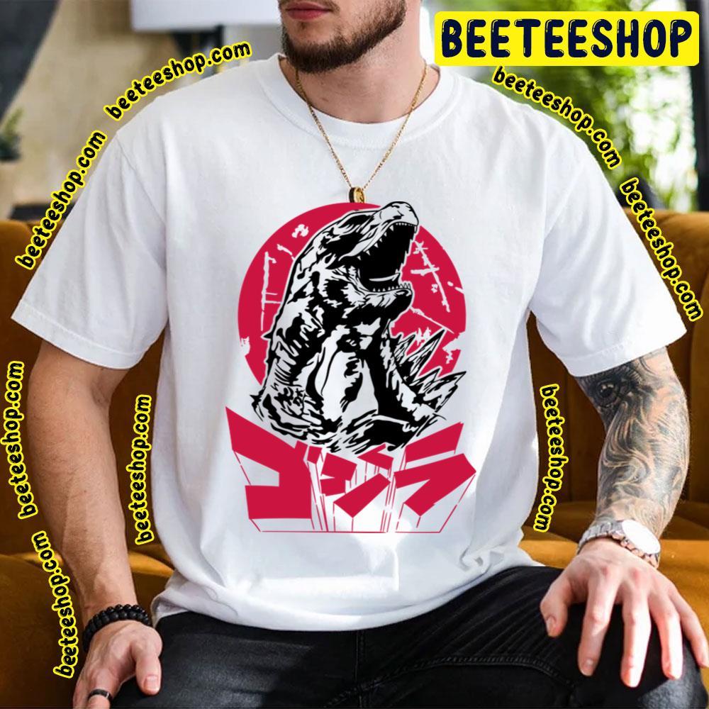 Red Retro Godzilla Movie Beeteeshop Trending Unisex T-Shirt