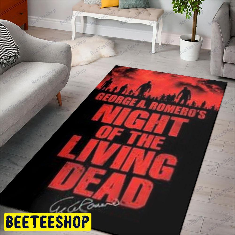 Red Sky Night Of The Living Dead Halloween Beeteeshop Rug Rectangle