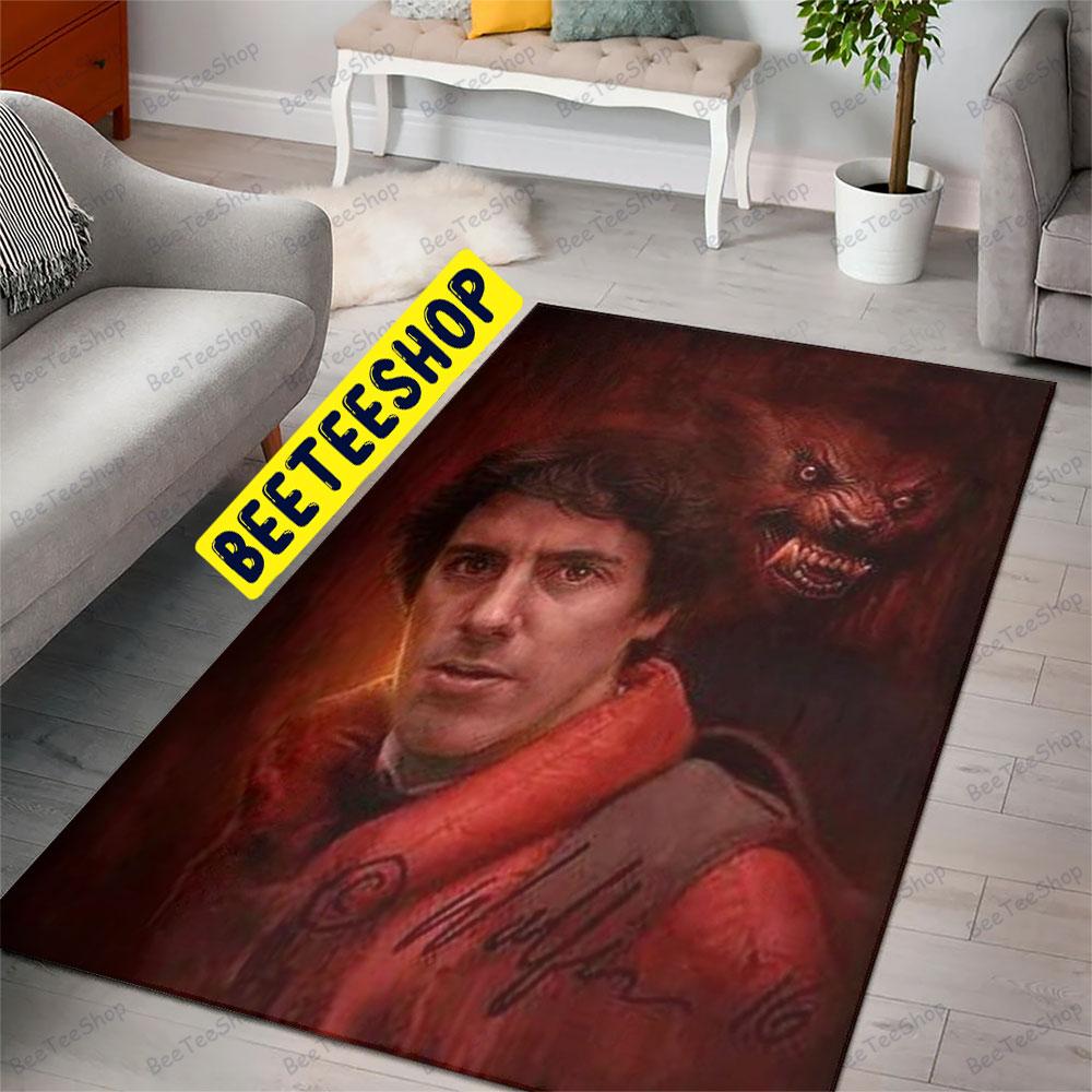 Red Smoke An American Werewolf In London Halloween Beeteeshop Rug Rectangle