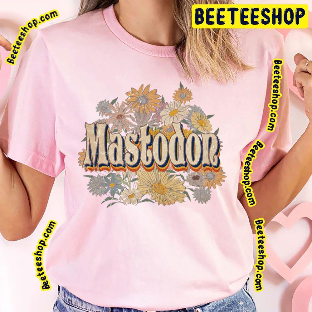 Retro Flower Mastodon Beeteeshop Trending Unisex T-Shirt