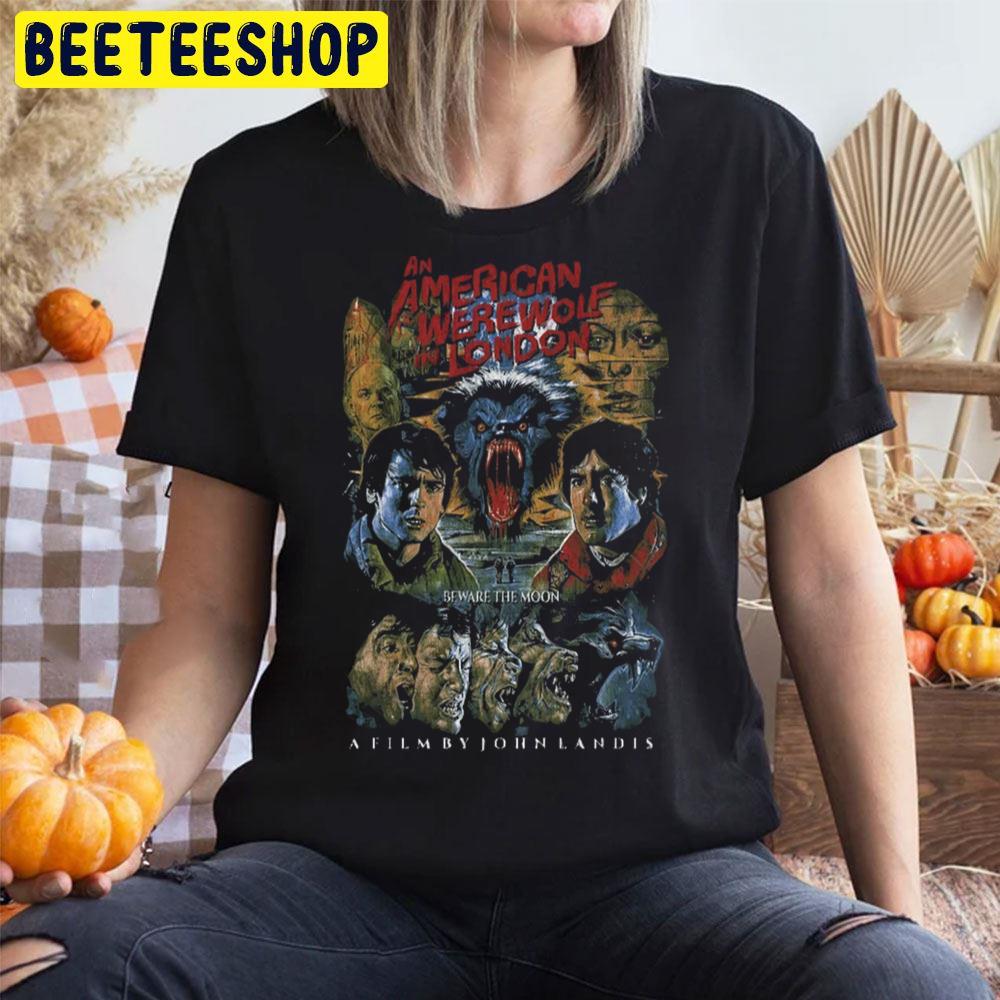 Retro Movie John Landis Horror Griffin Dunne An American Werewolf In London Happy Halloween Beeteeshop Trending Unisex T-Shirt