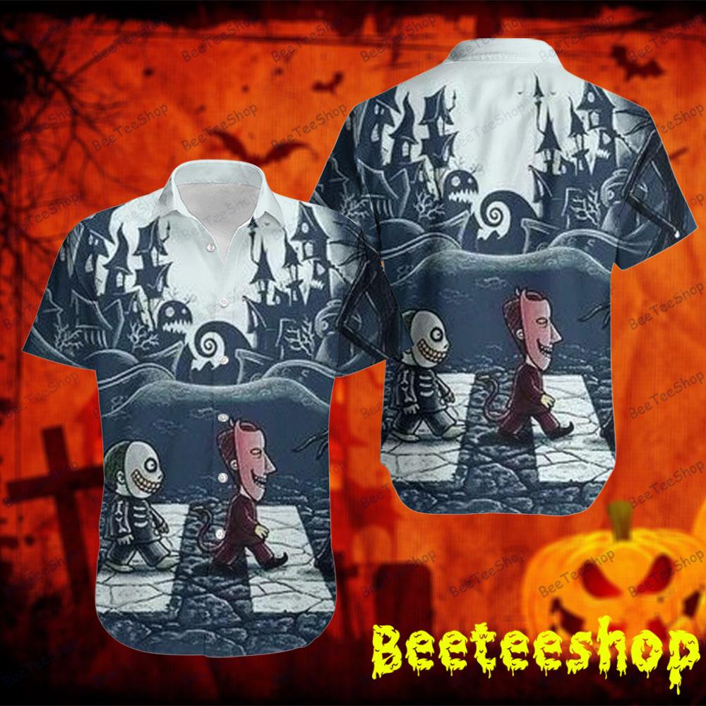 Retro Road The Nightmare Before Christmas Halloween Beeteeshop Hawaii Shirt