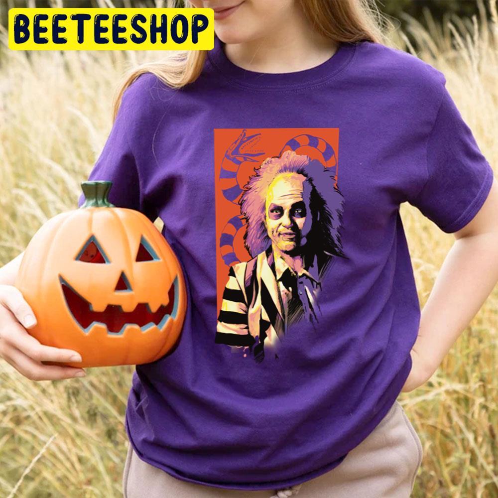 Retro Style Beetlejuice Happy Halloween Beeteeshop Trending Unisex T-Shirt