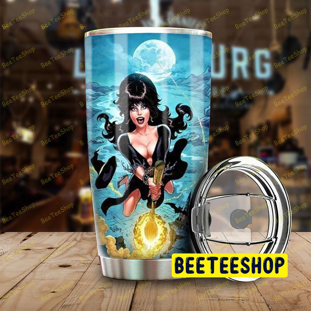 Riding A Broomstick Elvira Mistress Of The Dark Halloween Beeteeshop Tumbler