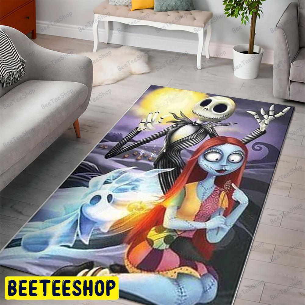 Romantic Sally Jack Skellington The Nightmare Before Christmas Halloween Beeteeshop Rug Rectangle