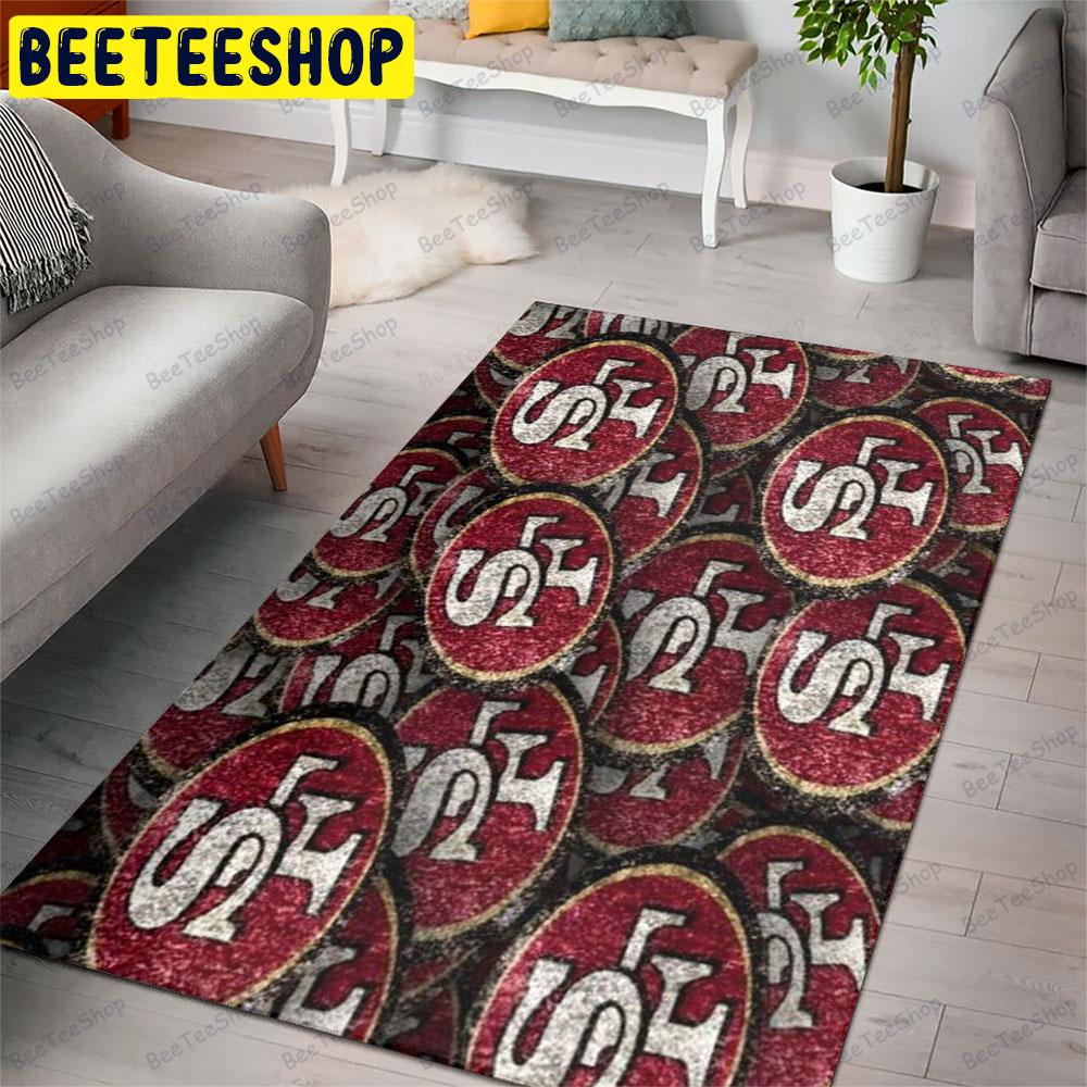 San Francisco 49ers 24 American Sports Teams Beeteeshop Rug Rectangle