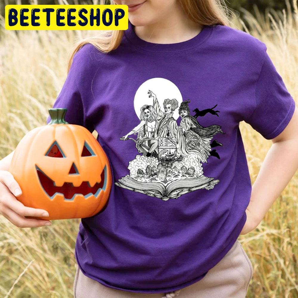 Sanderson Sisters Over Salem Hocus Pocus Happy Halloween Beeteeshop Trending Unisex T-Shirt