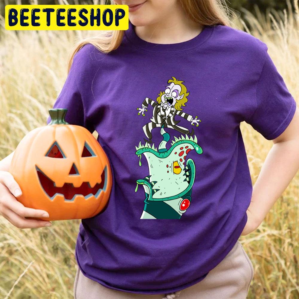 Scared Beetlejuice Happy Halloween Beeteeshop Trending Unisex T-Shirt